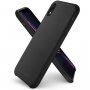 Spigen Silikonski Fit ovitek za iPhone XR - črna