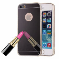 Zrcalni pokrov za iPhone 5 / 5S / SE (2016) - črna