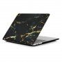 Mat prevleka za MacBook Air 13'' (A1932 / A2179 / A2337) - črno-zlato marmorja