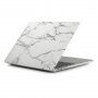 Ovitek z vzorcem marmorja za MacBook Air 13'' (A1932 / A2179 / A2337) - belo-siva