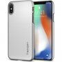 Spigen Thin Fit slim ovitek za iPhone X - srebro