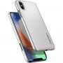 Spigen Thin Fit slim ovitek za iPhone X - srebro