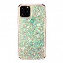 Mehka plastična prevleka z bleščicami za iPhone 11 Pro Max - zelena