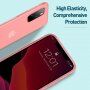 Baseus silikonski prozorni pokrov za iPhone 11 Pro Max - rdeče