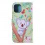 Flip kovček s stojalom za koala iPhone 11 Pro - barvita