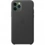Prava usnjena jabolka Apple za iPhone 11 Pro Max - črna
