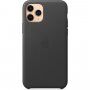 Prava usnjena jabolka Apple za iPhone 11 Pro Max - črna