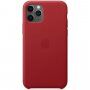 Prava usnjena jabolka Apple za iPhone 11 Pro Max - rdeče