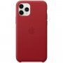 Prava usnjena jabolka Apple za iPhone 11 Pro Max - rdeče