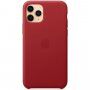 Prava usnjena jabolka Apple za iPhone 11 Pro Max - rdeče