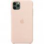 Pristna Apple Silikonska prevleka za iPhone 11 Pro Max - peščeno roza