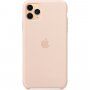 Pristna Apple Silikonska prevleka za iPhone 11 Pro Max - peščeno roza