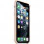 Pristna Apple Silikonska prevleka za iPhone 11 Pro Max - peščeno roza
