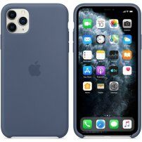 Pristna Apple Silikonska prevleka za iPhone 11 Pro Max - nordijsko modra