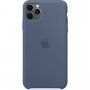 Pristna Apple Silikonska prevleka za iPhone 11 Pro Max - nordijsko modra