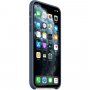 Pristna Apple Silikonska prevleka za iPhone 11 Pro Max - nordijsko modra