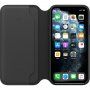 Originalni Apple Folio usnjeni flip etui za iPhone 11 Pro Max - črna