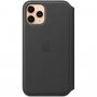 Originalni Apple Folio usnjeni flip etui za iPhone 11 Pro Max - črna