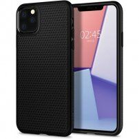 Spigen tekoči zračni pokrov za iPhone 11 Pro Max - črna