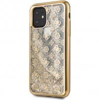 Guess 4G Peony Glitter prelivajoči se ovitek za iPhone 11 Pro Max - zlati
