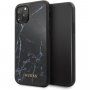 Guess Marble ovitek z marmornatim vzorcem za iPhone 11 Pro Max - črna