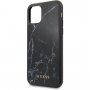 Guess Marble ovitek z marmornatim vzorcem za iPhone 11 Pro Max - črna