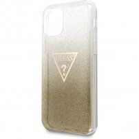 Guess Solid Glitter bleščeči ovitek za iPhone 11 Pro Max - zlati