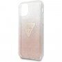 Guess Solid Glitter bleščeči ovitek za iPhone 11 Pro Max - roza