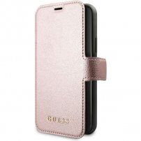 Guess knjigo IriDescent iPhone 11 Pro - roza