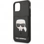 Karl Lagerfeld ovitek z režo za kartico za iPhone 11 Pro Max - črna