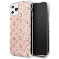 Guess 4G Peony Glitter ovitek za iPhone 11 Pro Max - roza