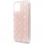 Guess 4G Peony Glitter ovitek za iPhone 11 Pro Max - roza