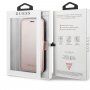 Guess Iridescent Book ovitek z etuijem za kartice za iPhone 11 - roza