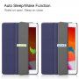 Etui iz PU usnja s funkcija spanja za iPad 10,2" (2019-2021) - temno modra