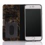 Flip etui z marmornatim vzorcem za iPhone SE (2020/2022)/8/7 - črna