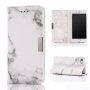Flip etui z marmornatim vzorcem za iPhone SE (2020/2022)/8/7 - siva