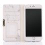 Flip etui z marmornatim vzorcem za iPhone SE (2020/2022)/8/7 - siva