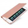 Prevlečna torba Dux Ducis s stojalom za iPhone SE (2020/2022)/8/7 - roza-zlato