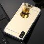 Zrcalni ovitek za iPhone XS Max - zlati