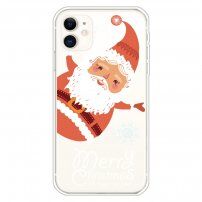Ovitek iz mehke plastike Merry Christmas za iPhone 11 - pregleden