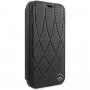 Mercedes Quilted Perf flip etui za iPhone 11 Pro - črna