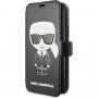 Karl Lagerfeld Ikonik flip etui za iPhone 11 - črna
