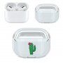 Prozoren ovitek iz trde plastike za AirPods Pro - kaktus