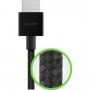 BELKIN Ultra HD visokohitrostni pleten kabel HDMI 2.1 / HDMI 2.1 za MacBook - 1 m - črna