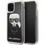 Karl Lagerfeld ovitek s prelivajočimi se bleščicami za iPhone 11 Pro Max - črna