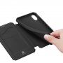 Dux Ducis flip etui z režo za kartice za iPhone XR - črna