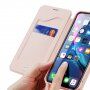 Dux Ducis flip etui z režo za kartice za iPhone XR - roza