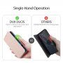 Dux Ducis flip etui z režo za kartice za iPhone XR - roza