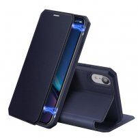 Dux Ducis flip etui z režo za kartice za iPhone XR - modro