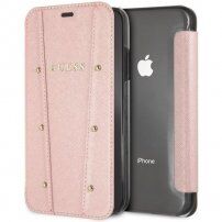 Guess knjigo Case Kaia iPhone XS Max - rose gold